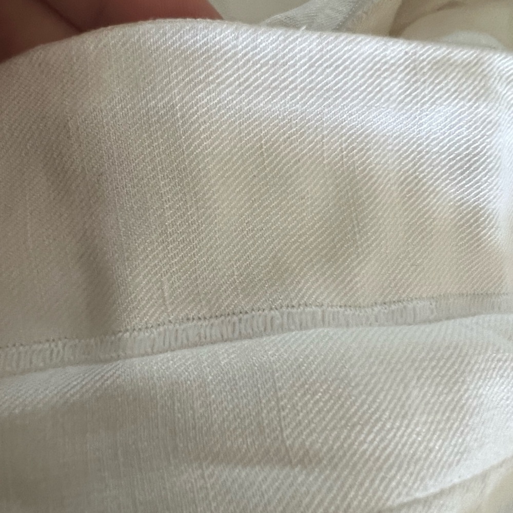 Hotel collection linen blend king duvet cover white - Picture 2 of 7